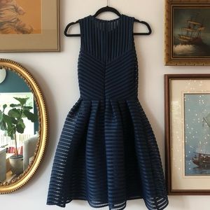 MAJE navy mini dress